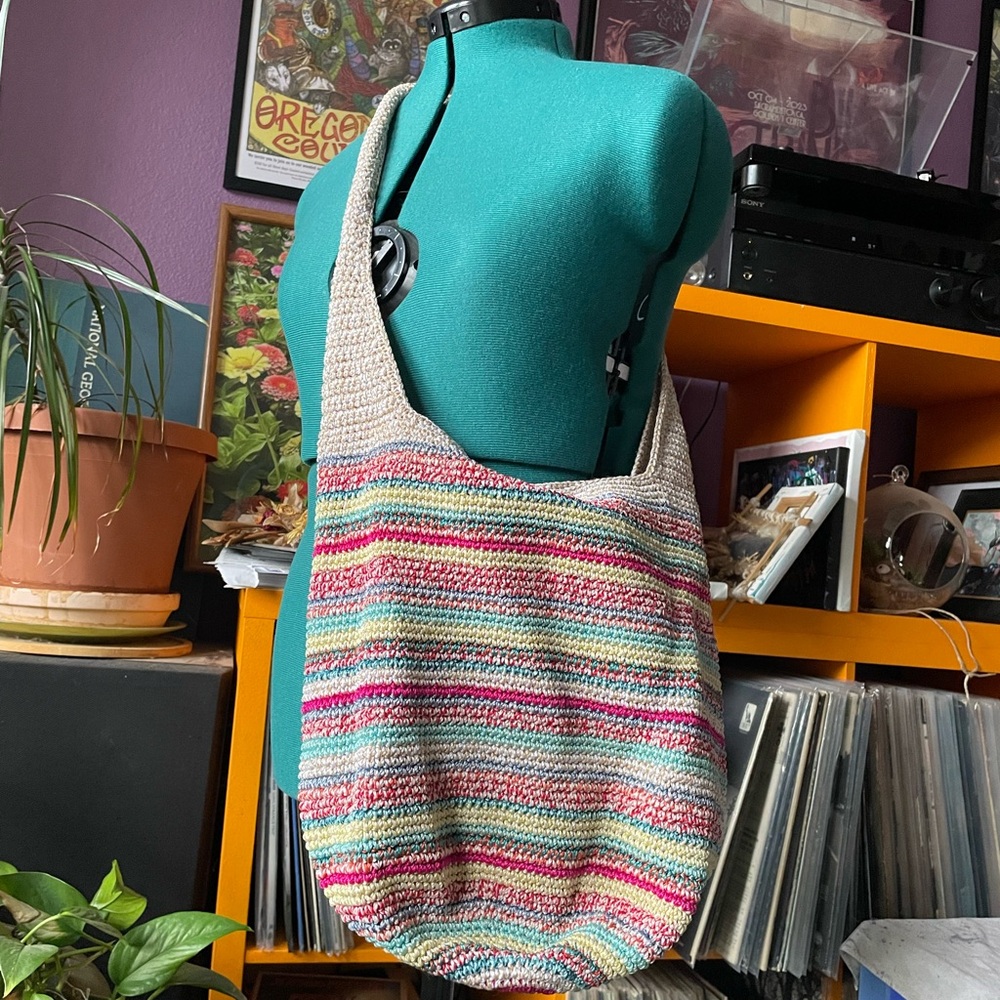 The Sak Multicolor Crochet Shoulder Bag